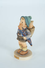 Load image into Gallery viewer, Goebel Hummel Figurine “Home From Market” #198/1 – TMK-3 Large Stylized Bee – W. Germany – 5.5”