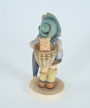 Load image into Gallery viewer, Goebel Hummel Figurine “Home From Market” #198/1 – TMK-3 Large Stylized Bee – W. Germany – 5.5”