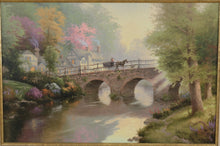 Load image into Gallery viewer, Thomas Kinkade “Hometown Bridge” – Limited Edition Lithograph (Hometown Memories V) w/ COA