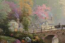 Load image into Gallery viewer, Thomas Kinkade “Hometown Bridge” – Limited Edition Lithograph (Hometown Memories V) w/ COA