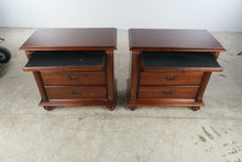 Load image into Gallery viewer, Pair of Hooker Furniture Leesburg Mahogany Nightstands with Pull-Out Tables