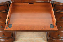 Load image into Gallery viewer, Hooker Furniture Brookhaven Bow Front Executive Desk Leather Top Double Pedestal