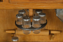 Load image into Gallery viewer, Antique Oak Hoosier Cabinet with Flour Bin, Pull-Out Work Surface & Original Details