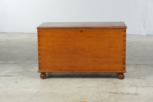 Load image into Gallery viewer, Antique Dovetailed Pine Blanket Chest with Interior Till