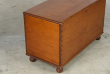 Load image into Gallery viewer, Antique Dovetailed Pine Blanket Chest with Interior Till