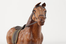 Load image into Gallery viewer, Leather Horse Figurine