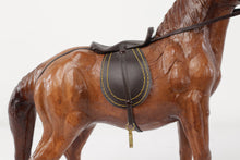 Load image into Gallery viewer, Leather Horse Figurine