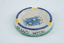 Load image into Gallery viewer, Vietri Italy Villa Serbelloni Grand Hotel Ceramic Ashtray 4.5 Inch