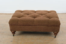 Load image into Gallery viewer, Tufted Upholstered Ottoman Bench with Casters Houndstooth 40 Inch