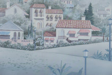 Load image into Gallery viewer, “Hillside Villas – Framed Print by Jean Coleman | Mediterranean Revival Florida Scene”