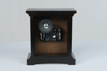 Load image into Gallery viewer, Howard Miller Dual Chime Mantel Clock Dark Wood Finish Battery Operated