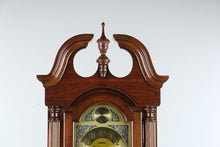 Load image into Gallery viewer, Howard Miller Traditional Cherry Grandfather Clock with Moon Phase Dial and Cable Driven Movement