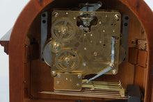 Load image into Gallery viewer, Howard Miller Chiming Mantel Clock Wood Marquetry Inlay Key