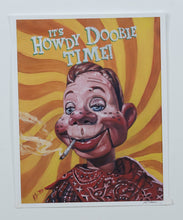 Load image into Gallery viewer, “It’s Howdy Doobie Time!” 16x20 Poster Print – Retro Parody Art by K. Adair (2020)
