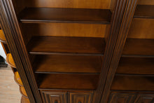 Load image into Gallery viewer, Large Traditional Wood 5 Piece Wall Unit Bookcase with Cabinets and Lighting