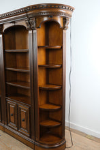 Load image into Gallery viewer, Large Traditional Wood 5 Piece Wall Unit Bookcase with Cabinets and Lighting