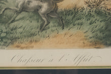 Load image into Gallery viewer, Carle Vernet Chasseur a l Affut French Hunting Equestrian Print Framed