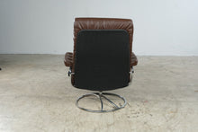Load image into Gallery viewer, Vintage Ekornes Stressless Brown Leather Recliner and Ottoman II – Norway