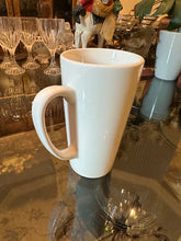 Load image into Gallery viewer, Pier 1 “Dasher Deer” Christmas Mug White Holiday Reindeer Coffee Cup 6” Tall
