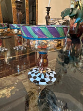 Load image into Gallery viewer, MacKenzie-Childs Circus Everyday Champagne Saucers | Set of 4 Sherbet Goblets | 5” Tall