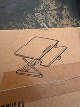 Load image into Gallery viewer, OFM Model 5100-WHT Sit-to-Stand Adjustable Desk Riser with Keyboard Tray – New in Box