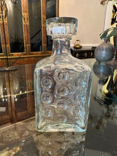 Load image into Gallery viewer, Rare Vintage Zuiss Creams Liquor Bottle Decanter w/ Glass Stopper – Embossed Glass, 7.5" Tall