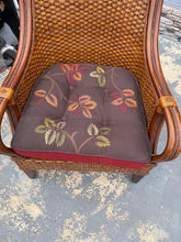 Load image into Gallery viewer, Pier 1 Imports Handwoven Rattan Armchair with Wood Frame