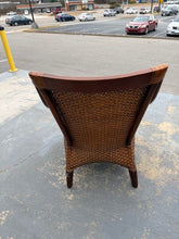 Load image into Gallery viewer, Pier 1 Imports Handwoven Rattan Armchair with Wood Frame