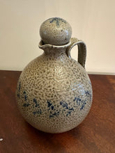 Load image into Gallery viewer, Jugtown Pottery Handcrafted Stoneware Jug with Stopper – Vintage North Carolina Studio Pottery (7” Round x 10” Tall)