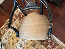 Load image into Gallery viewer, Regency Style Oval Glass Top Dining Table with Four Ebonized Chairs