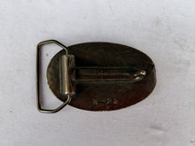Load image into Gallery viewer, Civil War Style US Oval Belt Buckle Wyoming Studio Art Works Brass Reproduction