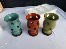Load image into Gallery viewer, Willow House Southern Living At Home Star Cutout Candle Holders Set of Three New in Box