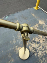 Load image into Gallery viewer, Gold Tone Adjustable Pharmacy Floor Lamp Mid Century Industrial Task Light