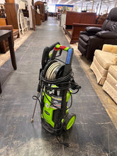Load image into Gallery viewer, Greenworks 2000 PSI Electric Pressure Washer With Hose Reel Wand Wheeled Untested