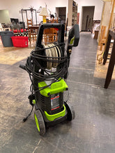 Load image into Gallery viewer, Greenworks 2000 PSI Electric Pressure Washer With Hose Reel Wand Wheeled Untested