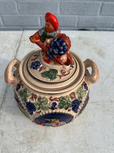 Load image into Gallery viewer, German Beer Stein Cookie Jar with Figural Lid Rhine Castles Motif