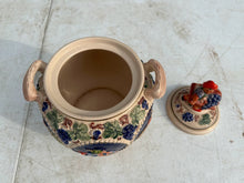 Load image into Gallery viewer, German Beer Stein Cookie Jar with Figural Lid Rhine Castles Motif