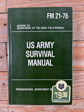 Load image into Gallery viewer, US Army Survival Manual FM 21 76 Field Manual Reprint