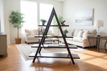 Load image into Gallery viewer, Solid Wood A-Frame Ladder Bookshelf Display Shelf
