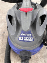 Load image into Gallery viewer, Shop Vac 5 Gallon 5 5 Peak HP Wet Dry Vacuum Blue Gray Portable With Hose