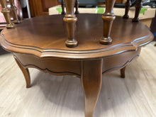 Load image into Gallery viewer, Bassett French Provincial Round Two-Tier Side Table