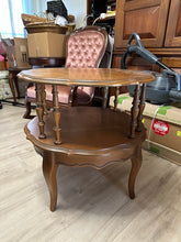 Load image into Gallery viewer, Bassett French Provincial Round Two-Tier Side Table