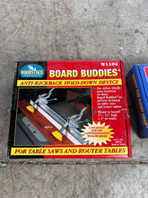 Load image into Gallery viewer, Woodstock Board Buddies W1104 Microjig GRR Ripper Rockler Bench Cookie 3pc Lot