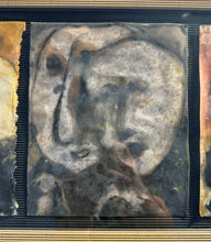 Load image into Gallery viewer, Attributed Gerard Sala Mixed Media Triptych De la semblanca d'homes animals i plantes Framed Artwork