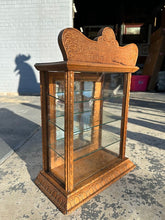 Load image into Gallery viewer, Adams Pepsin Tutti Frutti Antique Oak Apothecary Display Cabinet with Glass Shelves