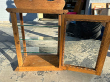 Load image into Gallery viewer, Adams Pepsin Tutti Frutti Antique Oak Apothecary Display Cabinet with Glass Shelves