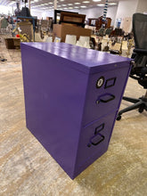 Load image into Gallery viewer, Purple Metal 2 Drawer Vertical File Cabinet Office Storage Filing Organizer
