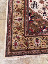 Load image into Gallery viewer, Large Persian Style Oriental Area Rug 11x14 Ivory Brown Floral Medallion
