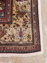 Load image into Gallery viewer, Large Persian Style Oriental Area Rug 11x14 Ivory Brown Floral Medallion