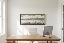 Load image into Gallery viewer, Vintage London Thames Panorama Framed Wall Art Set After Wenceslaus Hollar